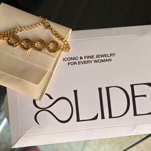 Slide Gold Chain Bracelet - Shiny Gold